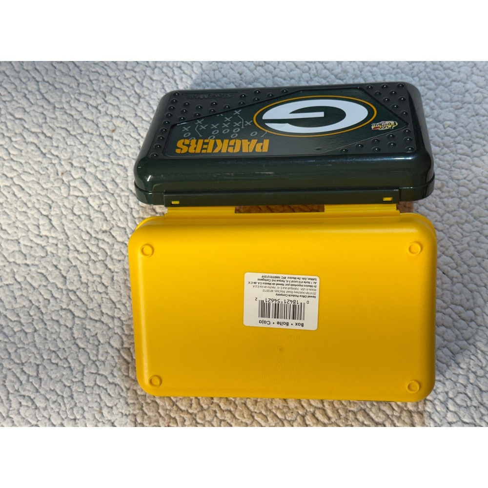 Vintage Green Bay Packers SpaceMaker Pencil Box NFL Football School Case Green